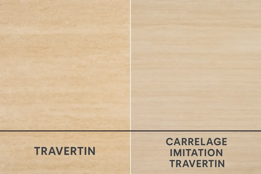 Travertin ou carrelage imitation travertin : lequel choisir ?